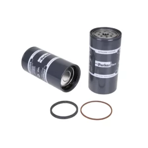 Filtr paliwa silnika puszkowy o numerze katalogowym PFF56203 stosowany w ciągnikach rolniczych marki John Deere.