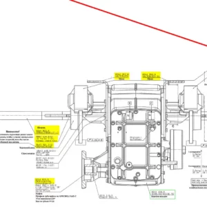 Oryginalny cylinderek hamulcowy o numerze katalogowym 101669554, stosowany w kombajnach zbożowych marki Rostselmash schemat.