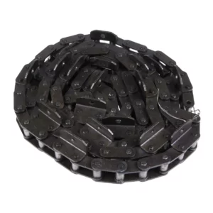 Oryginalny łańcuch przenośnika pochyłego zewnętrzny o wymiarach 38 x 109 rolek18 zabieraków i numerze katalogowym 102840443