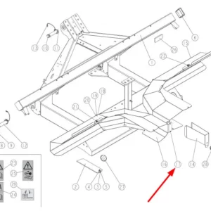 Oryginalny nit INOX o wymiarach 4 x 6 mm i numerze katalogowym 598140 stosowany w maszynach rolniczych marki Sulky schemat