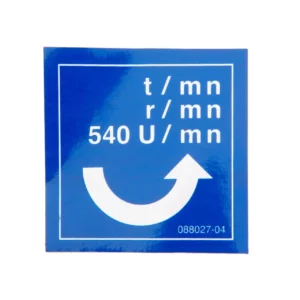 Oryginalna naklejka obrotów o numerze katalogowym 988027