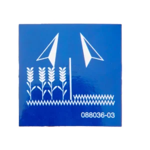 Oryginalna naklejka ustawiania nawożenia wysokich upraw o numerze katalogowym 988036