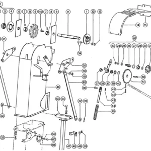 Łańcuch rolkowy o wymiarach 10AH-1 na 90 rolek firmy Tagex stosowany jako najwyższej klasy zamiennik oryginalnych łańcuchów stosowanych w kombajnach zbożowych marki Claas.