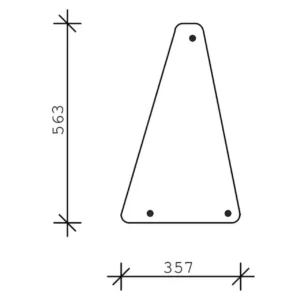 Szyba przednia dolna