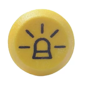 Pneutron Przełącznik przyciskowy, lampy błyskowej, okrągły, żółty