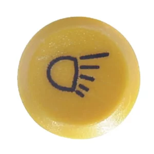 Pneutron Przełącznik przyciskowy, lamp roboczych, okrągły, żółty