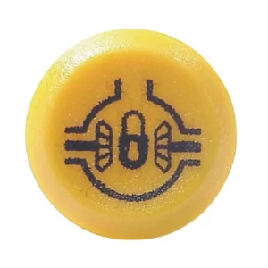 Pneutron Przełącznik przyciskowy, blokada mechanizmu różnicowego, okrągły, żółty