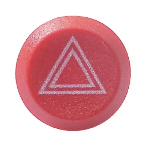 Pneutron Przełącznik przyciskowy, świateł awaryjnych, okrągły, czerwony