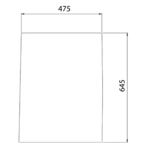 Szyba przednia dolna