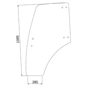 Szyba drzwiowa Lindner
