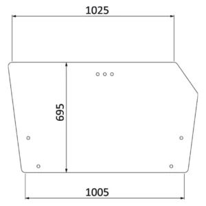 Szyba tylna górna Deutz